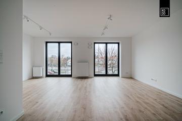 Salon w mieszkaniu numer 58 w inwestycji Sadyba Spot