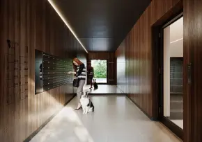 Przedsionek w inwestycji Sadyba Spot, Warszawa Mokotów