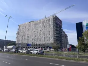 Postęp pracy inwestycji Sadyba Spot, Warszawa Mokotów